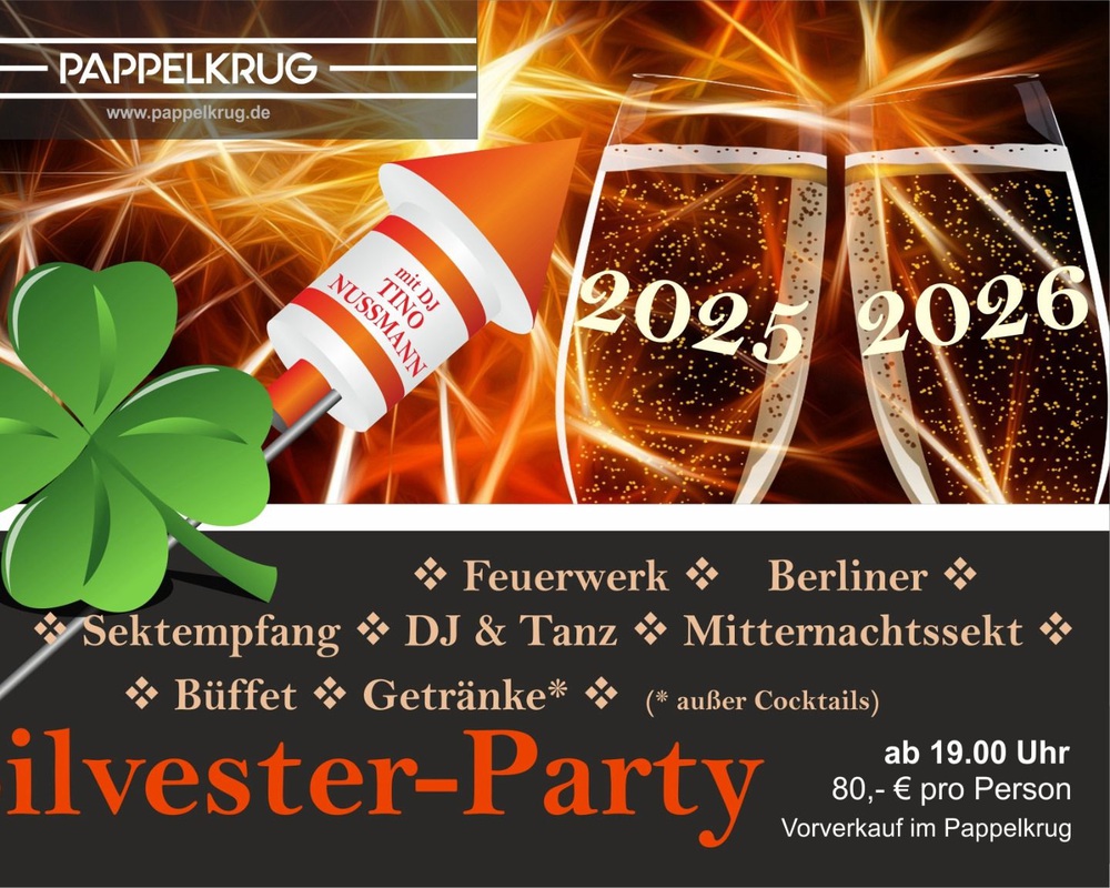 Silvesterparty im Pappelkrug