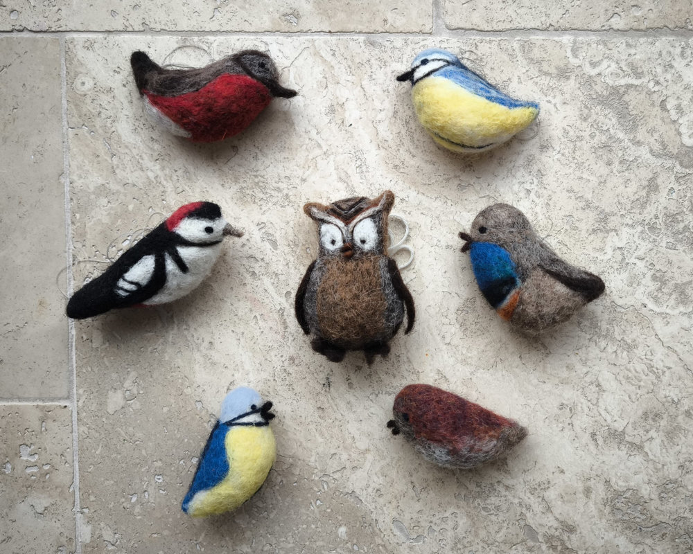 Vögel filzen