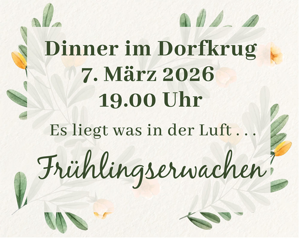 Dinner im Dorfkrug