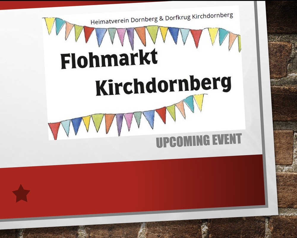 Flohmarkt in Kirchdornberg